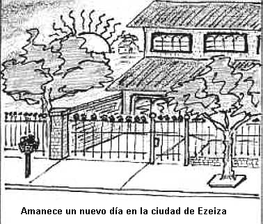 Este es el frente de la casa de Arlette, en Ezeiza, Argentina